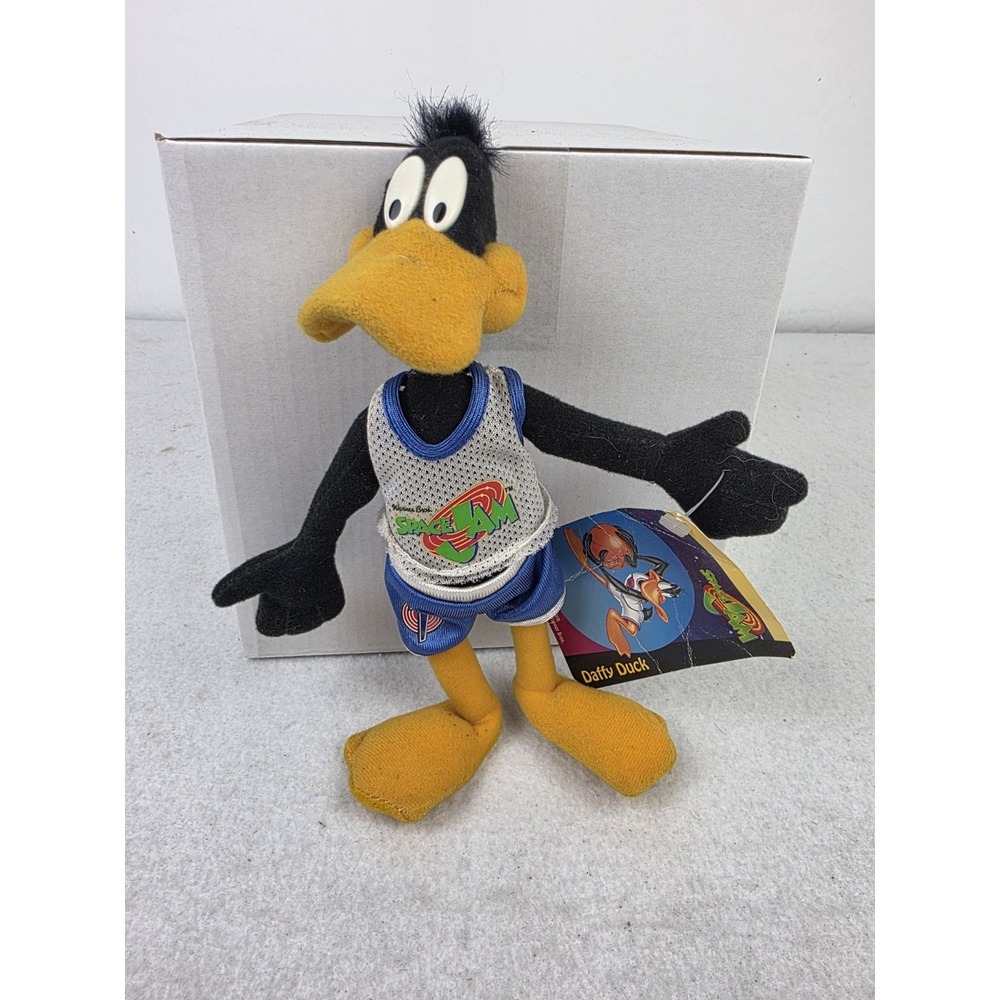 Looney Tunes Daffy‎ Duck Plush Warner Bros Space Jam McDonalds  1996 9" Inch